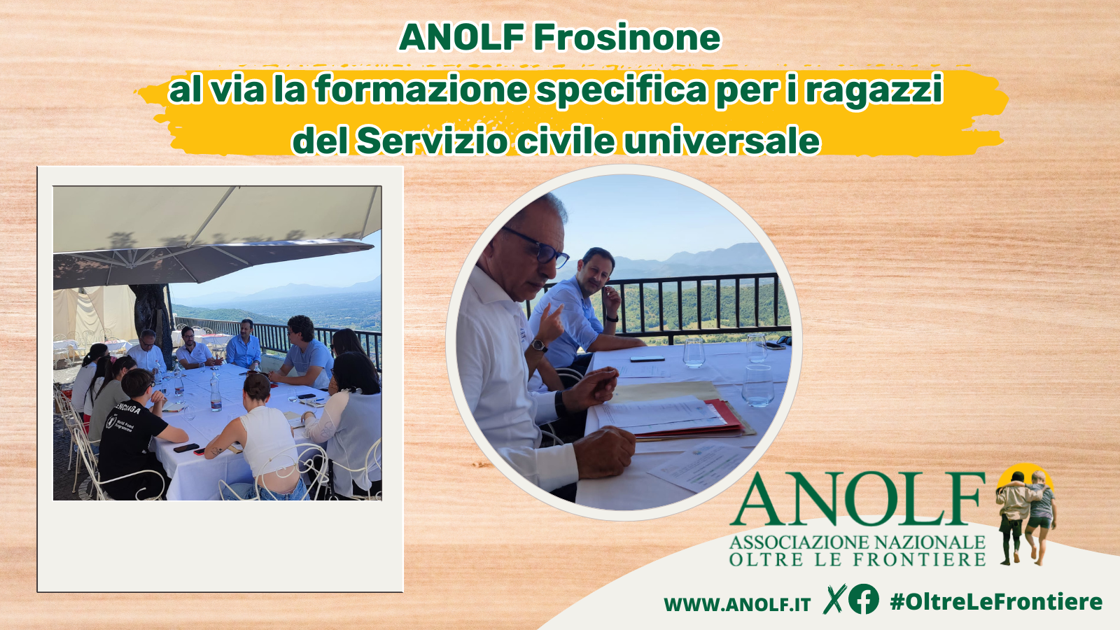 ANOLF Frosinone, al via la formazione specifica per i ragazzi del Servizio civile universale