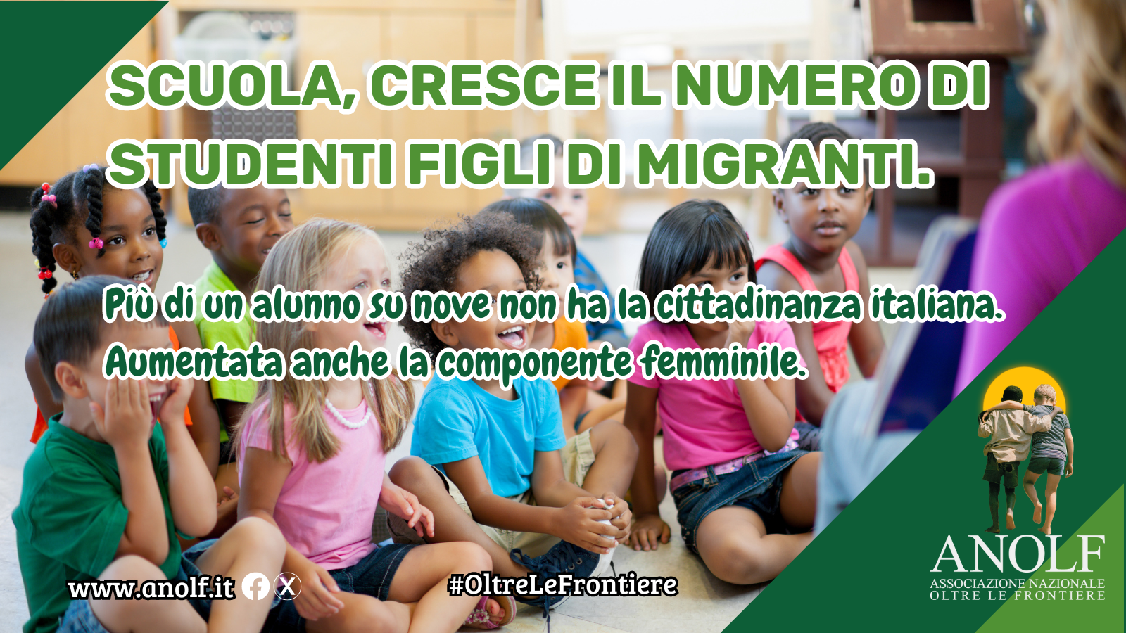 Scuola, cresce il numero di studenti figli di migranti